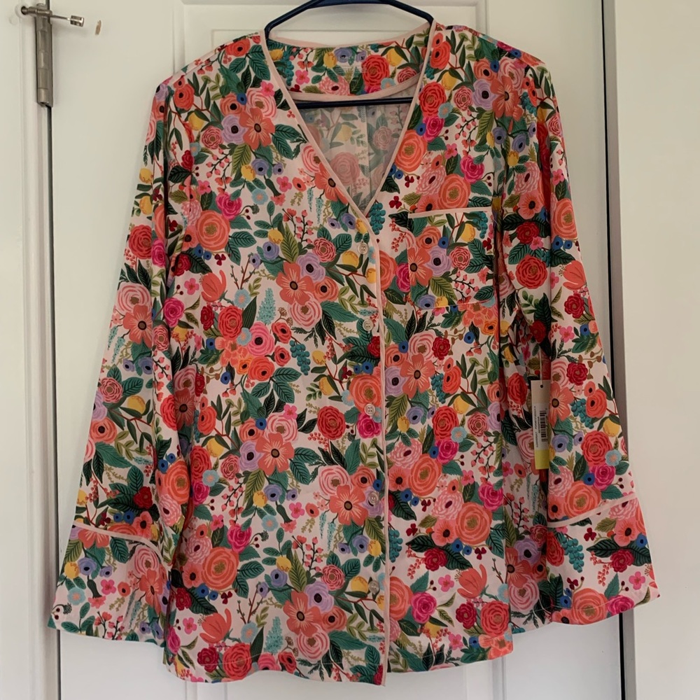 Rifle Paper Company x Summersalt Small Pajama Top Only - NWT